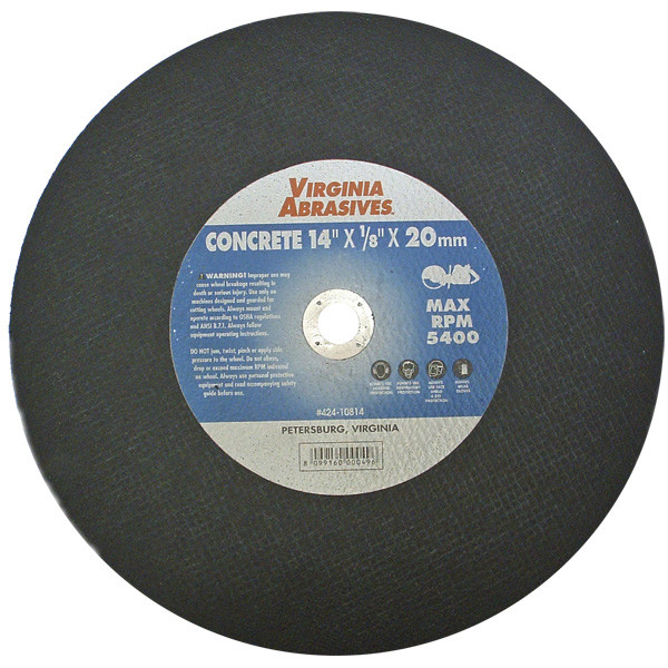 14"X1/8"X20mm Concrete Cutoff Wheel