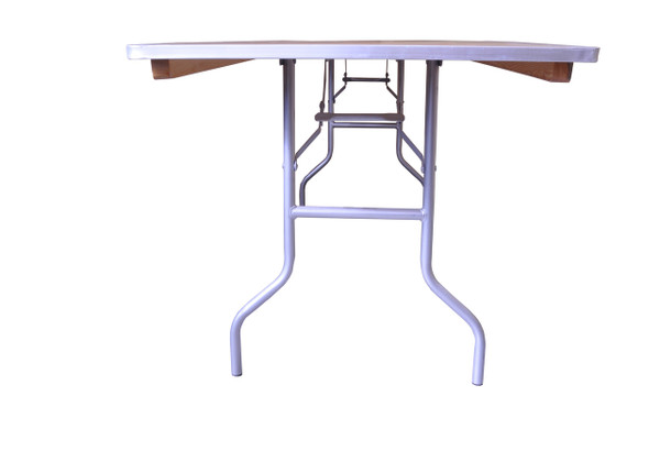 8' x 30" Rectangular Wood Banquet Table End