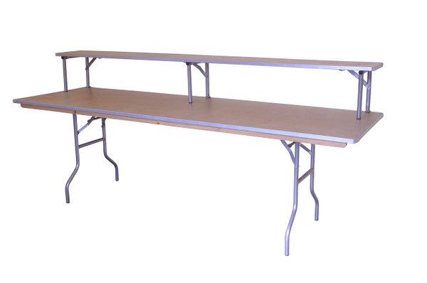 8' x 12" Banquet Table Bar-Top Riser Right Angle