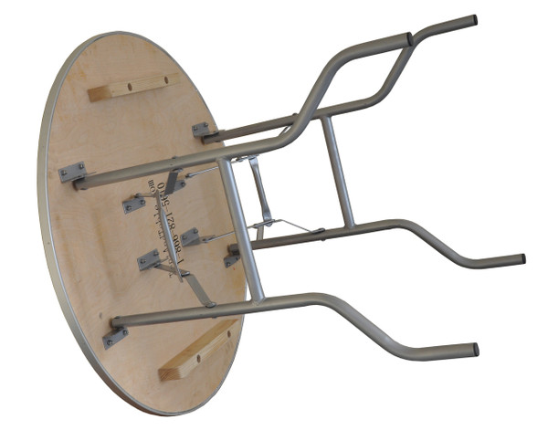36" Round Wooden Table Side View