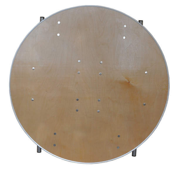 36" Round Wooden Table Top View