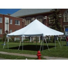 20 x 20 White Canopy Pole Tent