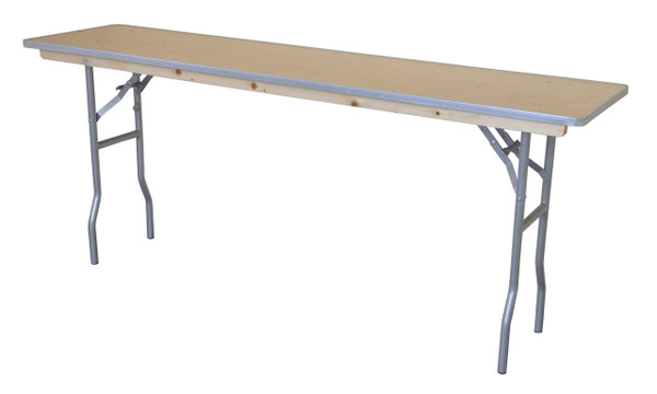 6' x 18" Rectangular Wooden Seminar Table Right Angle