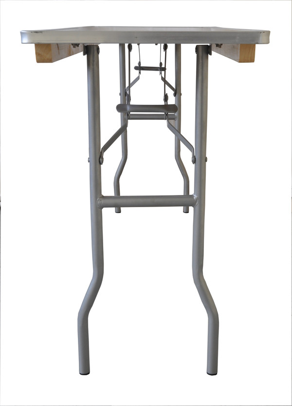 8' x 18" Rectangular Wooden Seminar Table End View 2