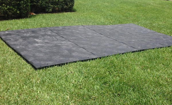 Dura-Trac 4' x 4' Poly Event Flooring (GREY) Rental Starting At: