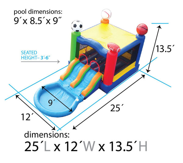 Toddler Sports Wet/Dry Small Combo Rental Starting At: