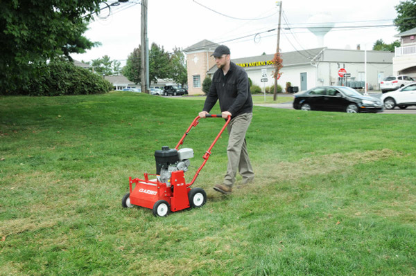 Classen TR-20 Turf Rake in use 1