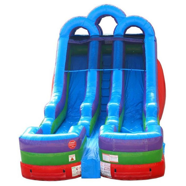 15' Rainbow Dual Lane Wet/Dry Slide Rental Starting At: