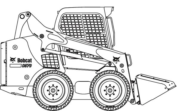 Bobcat S570 Skid-Steer Loader Drawing