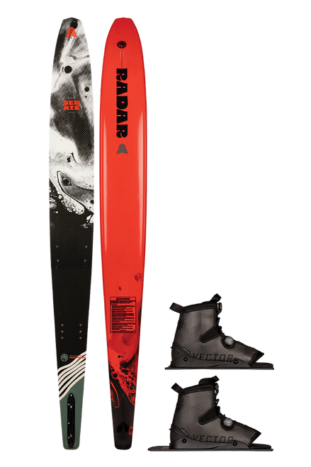 2025 Senate Collection
The Senate’s ability to carry speed is unmatched in the industry. This speed allows the skier to maintain width on the boat ultimately giving a sense of freedom sought after by those that ski in the course as well as those ripping open water turns. By taking our Vapor shape and adding two tenths of an inch in extra width we have created a stable riding platform. This platform creates the balance needed for a skier to feel at home, while the profile of the ski allows the skier to feel the speed and angle sought after at any level. 2025 Senate Collection
The Senate’s ability to carry speed is unmatched in the industry. This speed allows the skier to maintain width on the boat ultimately giving a sense of freedom sought after by those that ski in the course as well as those ripping open water turns. By taking our Vapor shape and adding two tenths of an inch in extra width we have created a stable riding platform. This platform creates the balance needed for a skier to feel at home, while the profile of the ski allows the skier to feel the speed and angle sought after at any level.