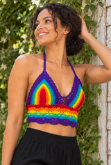 Bobby Rainbow Crochet Top