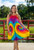 Belinda Ladies Easy Fit, Summer Rainbow Dress, From Tropical Summer Clothing Shop in Cairns, Australia