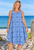 Ella swing dress, sleeveless summer dress, color Sun Turquoise