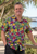 Hawaiian Tony shirt Men's Pineapple Purple