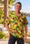 Hawaiian Tony shirt Men's Pineapple Yellow