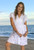 Jessica Ladies Summer Wrap Dress, Rayon, Light & Comfortable, Plain White, From Tropical Summer Clothing in Cairns, Australia