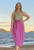 Selena Ladies Long Summer Skirt, Relaxed Fit, Cool Rayon Fabric, Light & Comfortable, Plain Rose, From Tropical Summer Clothing Store in Cairns, Australia