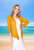 sharon bolero  knit jacket yellow