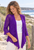 Sharon bolero knit jacket Bright Purple