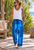 Celtic pants blue  , elastic waistband, light and cool for summer