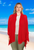 Susan ladies knit jacket for slighly cooler weather color red