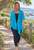 Susan ladies knit jacket for slightly cooler weather color turquoise
