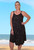 Jackie Sequin & Embroidery Summer Dress, Light Rayon, Easy Fit, Cool & Comfortable, Sequin Black, From Tropical Summer Clothing Shop in Cairns, Australia