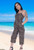 Mia Ladies Long Summer Jumpsuit, Sleeveless, Light Rayon Material, Cool & Comfortable, Leopard Brown print, From TropicalSummerClothing.com.au in Cairns, Australia