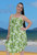 wholesale Lisa Women's Short Plus Size Summer Dress, Cool Rayon, Light & Comfortable, Bay-Leaf Green & White, From Tropical Summer Clothing Shop in Cairns, Australia