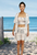 wholesale Alice 3 piece set, shirring top, elastic waist short and jacket, color white grey