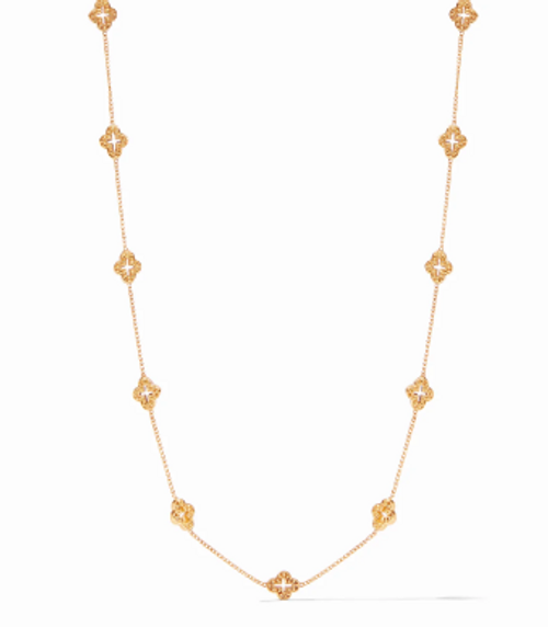 Florentine Demi Delicate Station Necklace in Gold