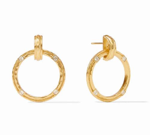 Astor Doorknocker Earring in CZ