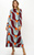 Long Sleeve Shift Maxi Dress in Tulip Orange