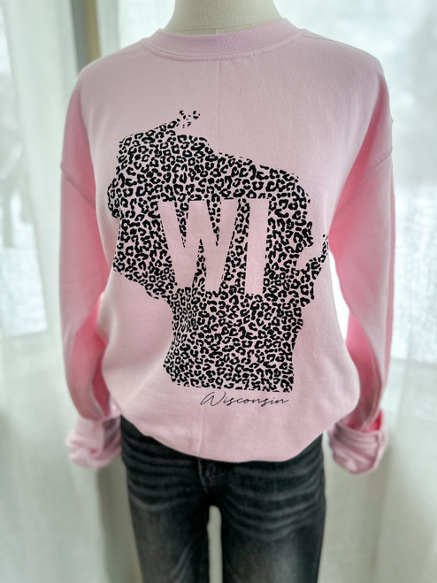 Wisconsin Sweatshirt - Pink