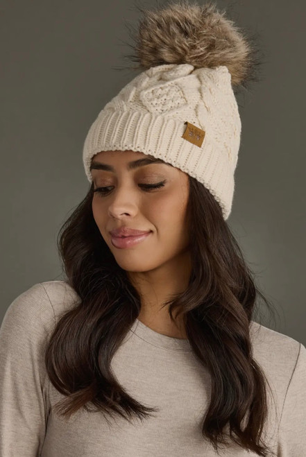 Beige Winter Hat