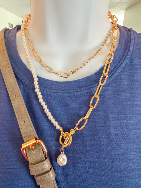 Pearls & Gold Necklace