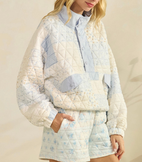 Bluebell Patchwork Pullover