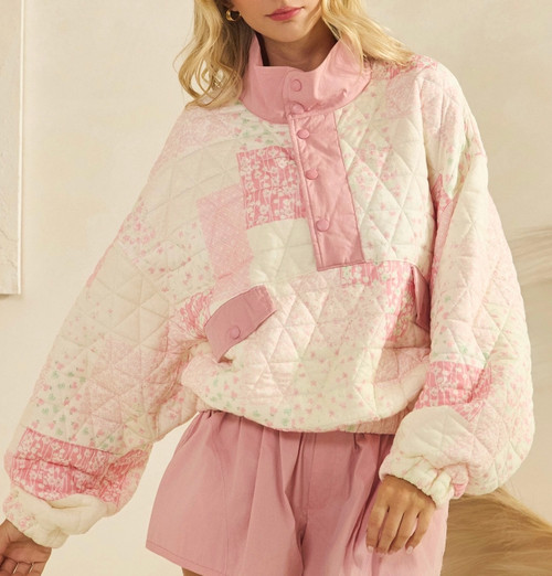 Peony Patchwork Pullover