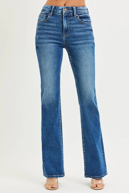 High-Rise Bootcut Jeans