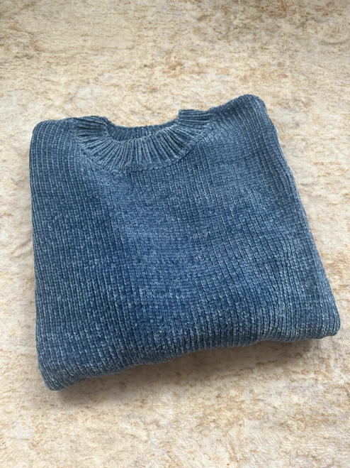 Chenille Blue Sweater