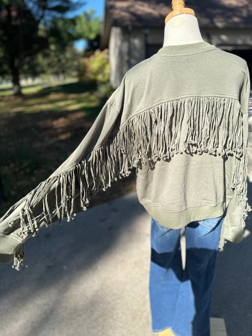 Misty Fringe Sweatshirt