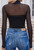 Black Mesh Long Sleeve