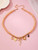 Beige Beaded Bow Necklace