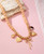 Beige Beaded Bow Necklace