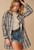 Plaid Wool Blend Jacket