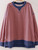 Autumn Stripe Pullover - Navy & Coral