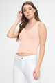 Buttery Soft Crop Tank - Peach