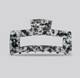 Black Marble Hair Clip