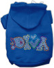 Technicolor Diva Rhinestone Pet Hoodie