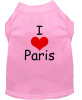 I Love Paris Screen Print Shirts 